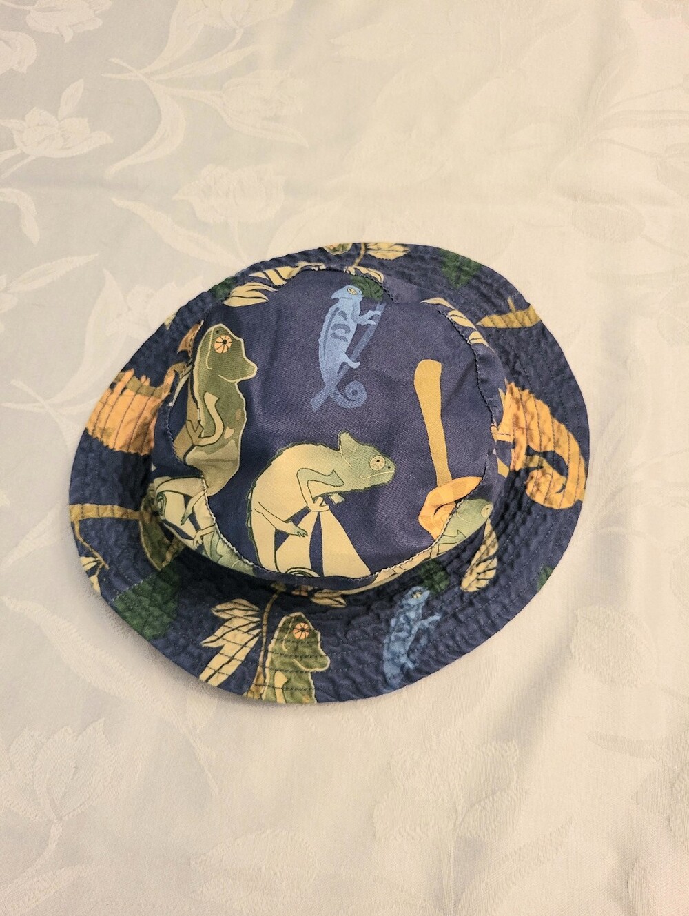 Gymboree Reversible Boys Lizard Print Bucket Sunhat Size 2T-3T